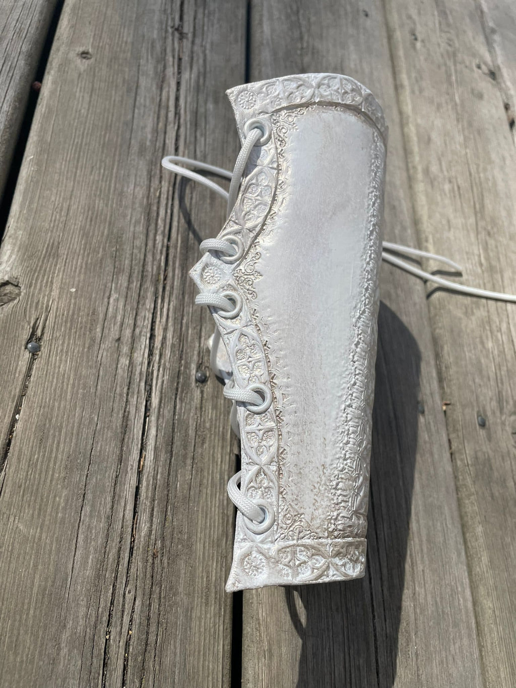 Celestial Light Armguard – Fantasy Leather Bracer for LARP, Cosplay & Costume Armor | Mythic Warrior Gear