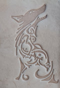 Wolf Leather Stamp – Intricate Embossing Tool for Leathercraft, Ceramics, and Soap Making