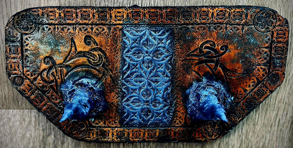 Enchanted Dragon Horn Bow Stand | Recurve & Longbow Display | Artisan Archery Rack