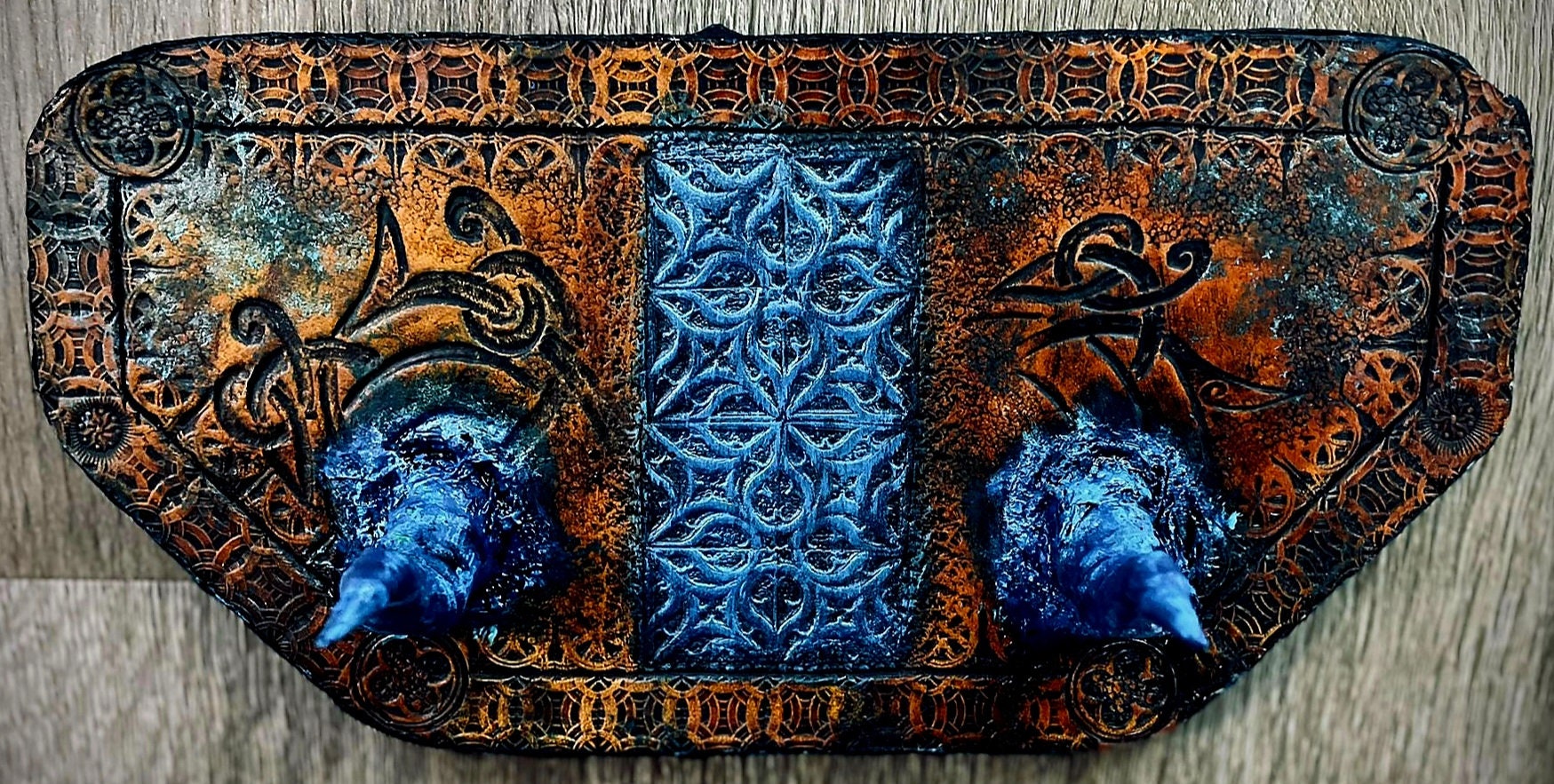 Enchanted Dragon Horn Bow Stand | Recurve & Longbow Display | Artisan Archery Rack