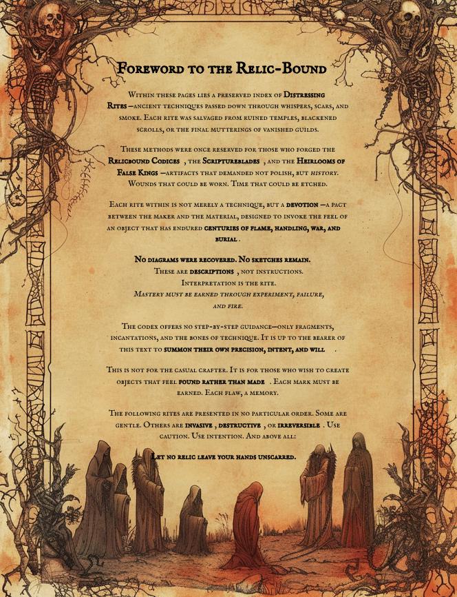 Leather Aging Techniques PDF | Vault Codex of Distressing Rites