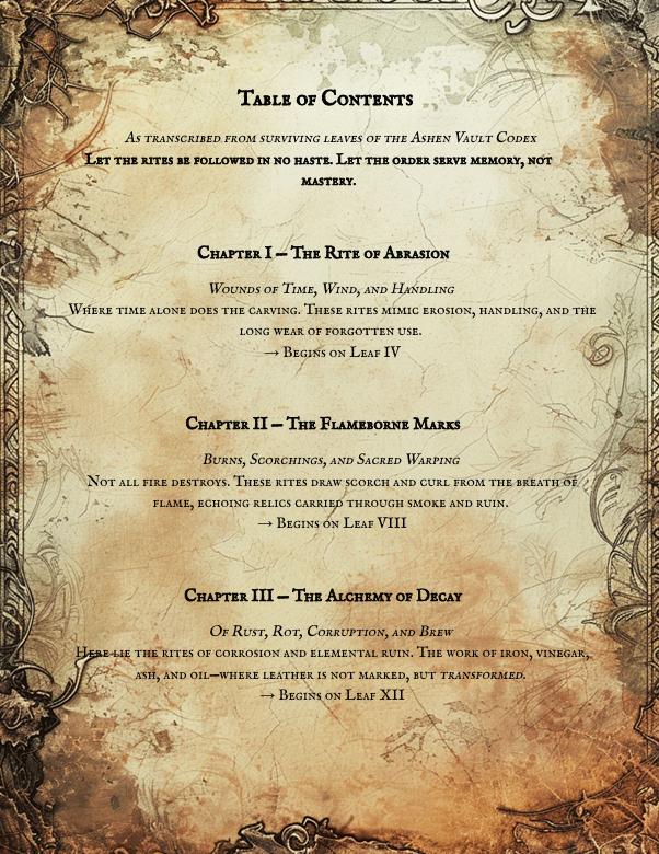 Leather Aging Techniques PDF | Vault Codex of Distressing Rites