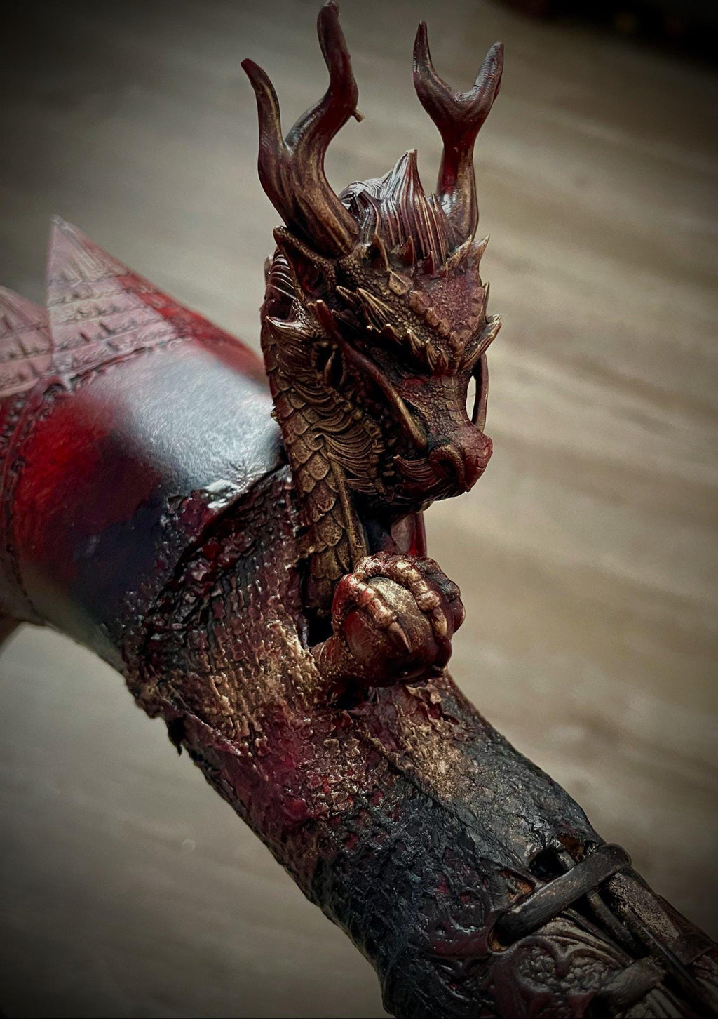 Emberwing Recurve Bow | Handcrafted Dragon Heirloom Bow