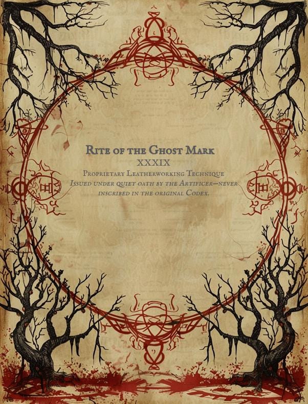 Proprietary Leatherworking Technique – PDF Download with Exclusive Stamp Access