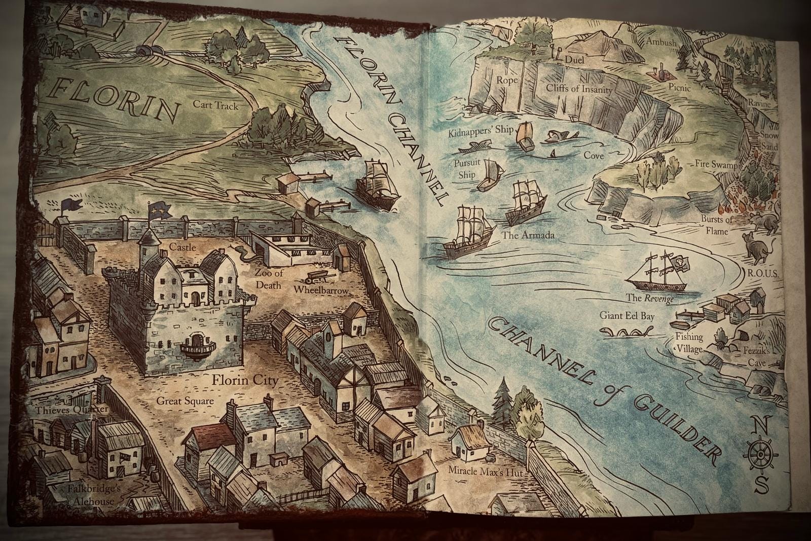 Handcrafted Leatherbound Princess Bride Book | Collector's Edition with Mask Bookmark