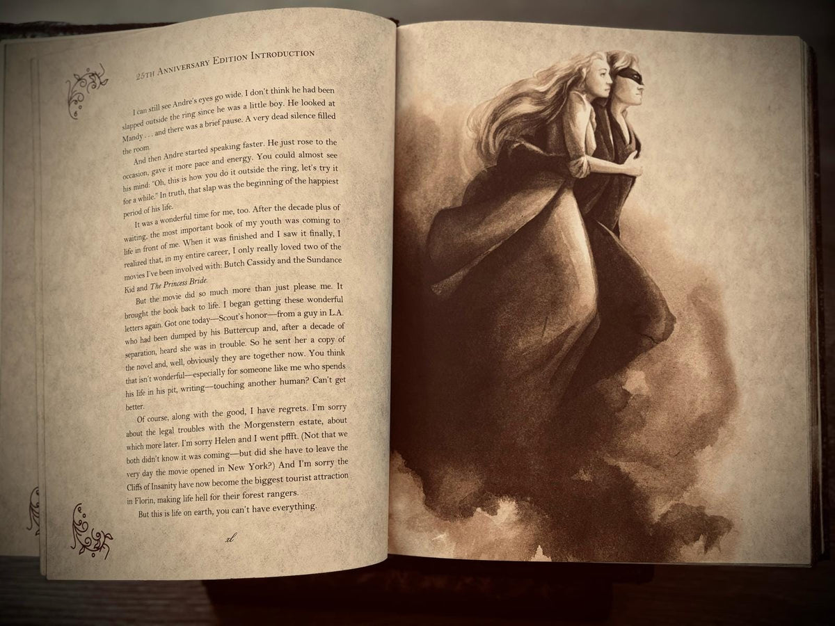 Handcrafted Leatherbound Princess Bride Book | Collector's Edition with Mask Bookmark