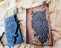 Celtic Knotwork Owl Leather Stamp – Norse Tool, Clay & Resin