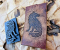 Celtic Wolf Leather Stamp – Viking Knotwork, Clay & Wax Tool