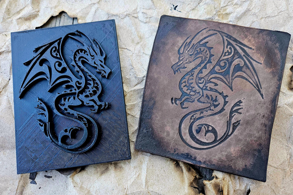 Winged Serpent Embossing Stamp and Sculpture – Handmade Tool for Leather, Clay & Artisan Soap Sculpture