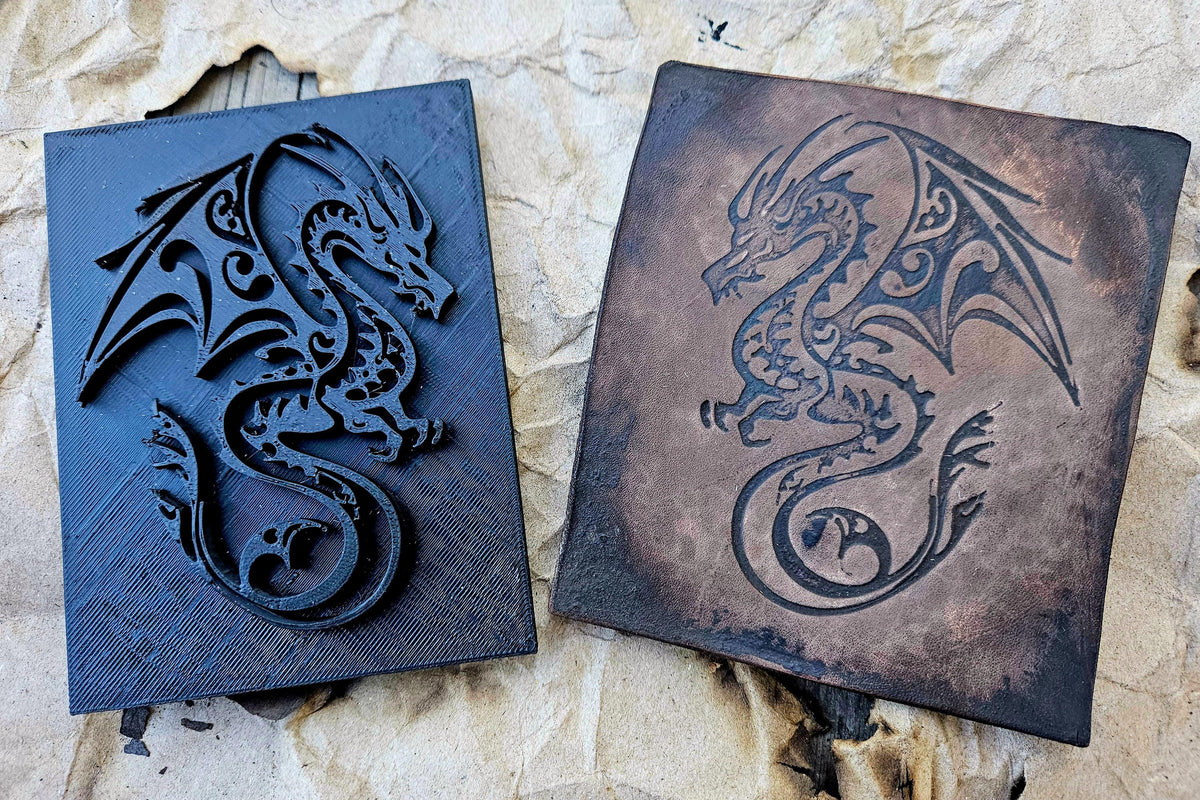 Winged Serpent Embossing Stamp and Sculpture – Handmade Tool for Leather, Clay & Artisan Soap Sculpture