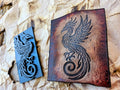 Celtic Phoenix Leather Stamp – Viking Knotwork Firebird Tool
