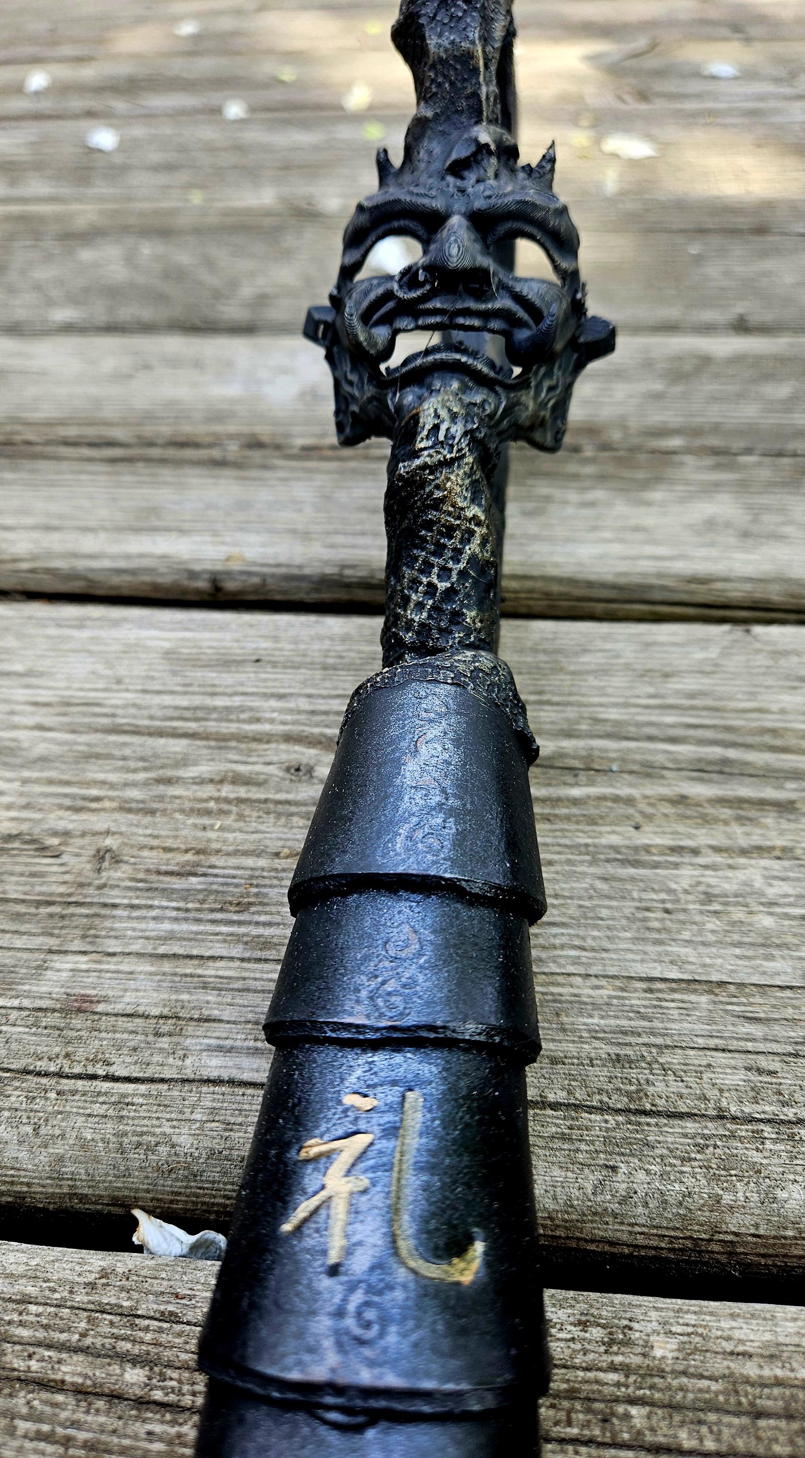 Samurai Yumi Bow – Oni Mask, Custom Recurve Archery, LARP Cosplay