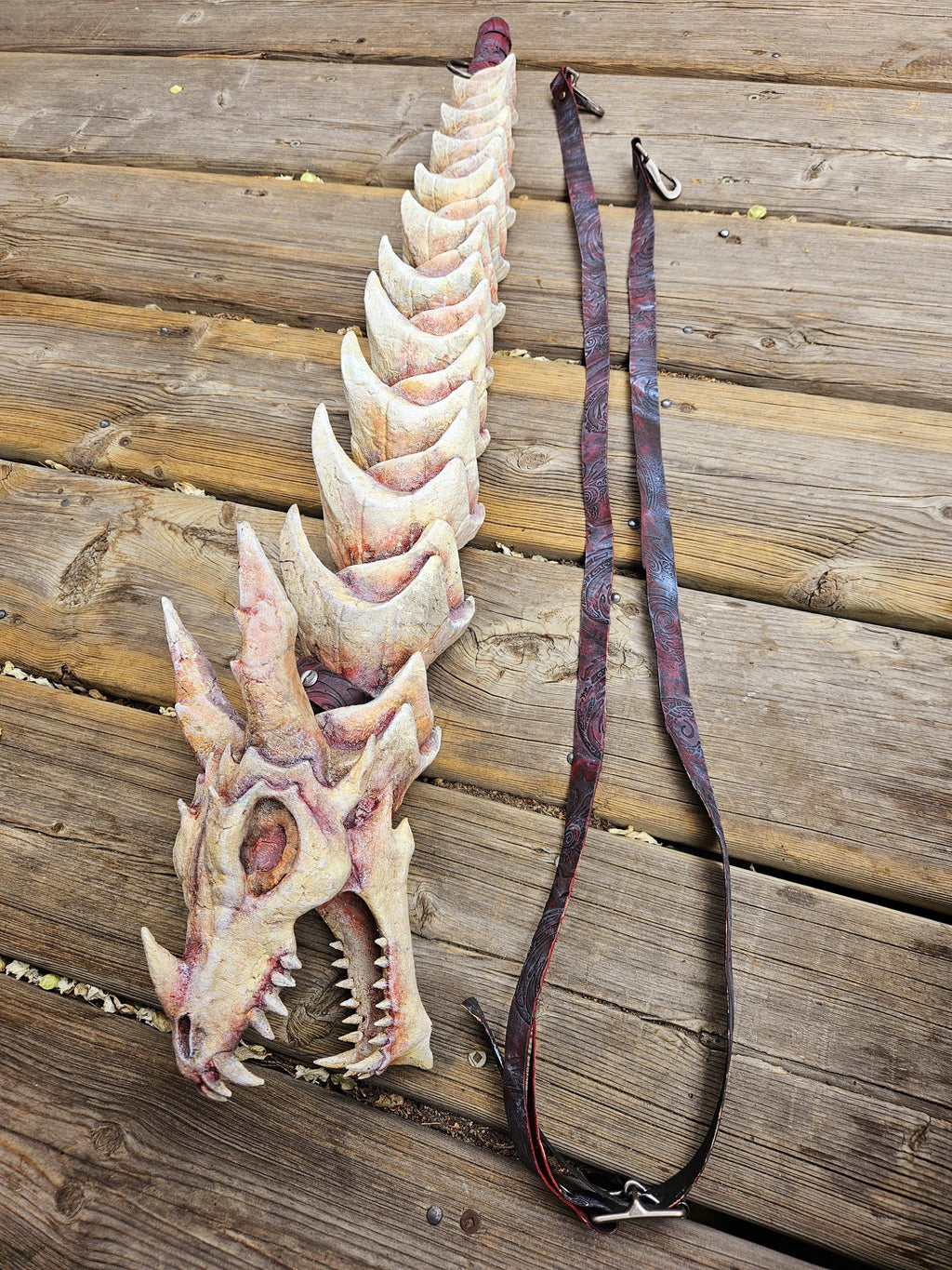 Bloodfire – 145 FPS Dragon Spine Nerf Blowgun | Functional Fantasy Weapon for Cosplay, LARP, and Wasteland Builds