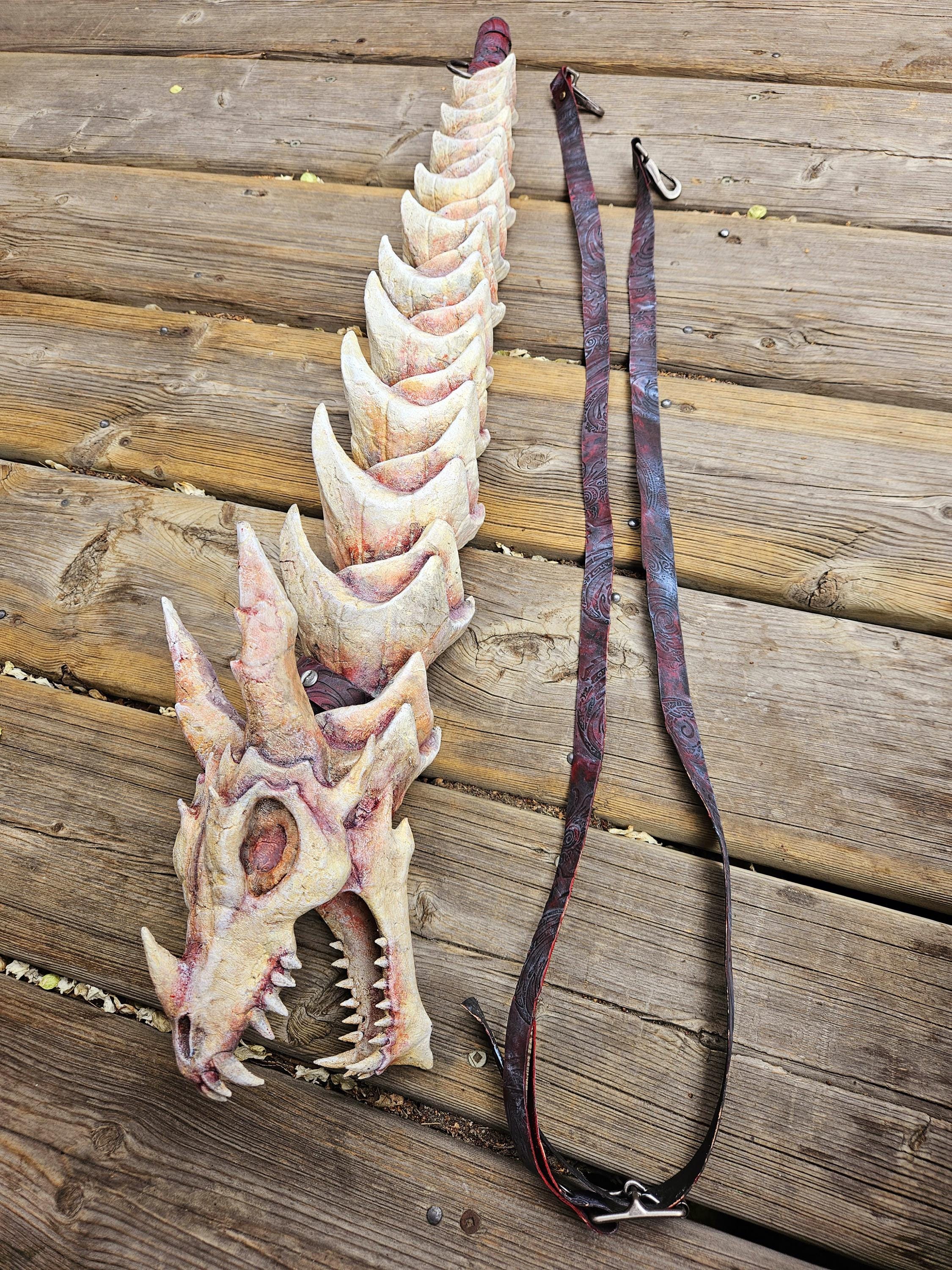 Bloodfire – 145 FPS Dragon Spine Nerf Blowgun | Functional Fantasy Weapon for Cosplay, LARP, and Wasteland Builds