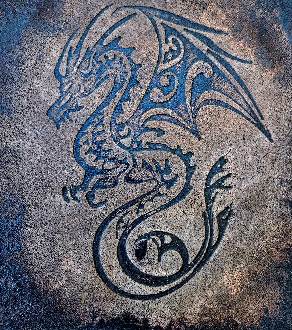 Winged Serpent Embossing Stamp and Sculpture – Handmade Tool for Leather, Clay & Artisan Soap Sculpture