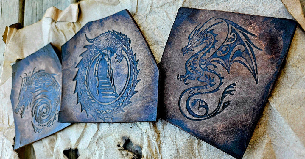 Mythic Dragon Leather Stamp Set – Fantasy Leathercraft Tooling