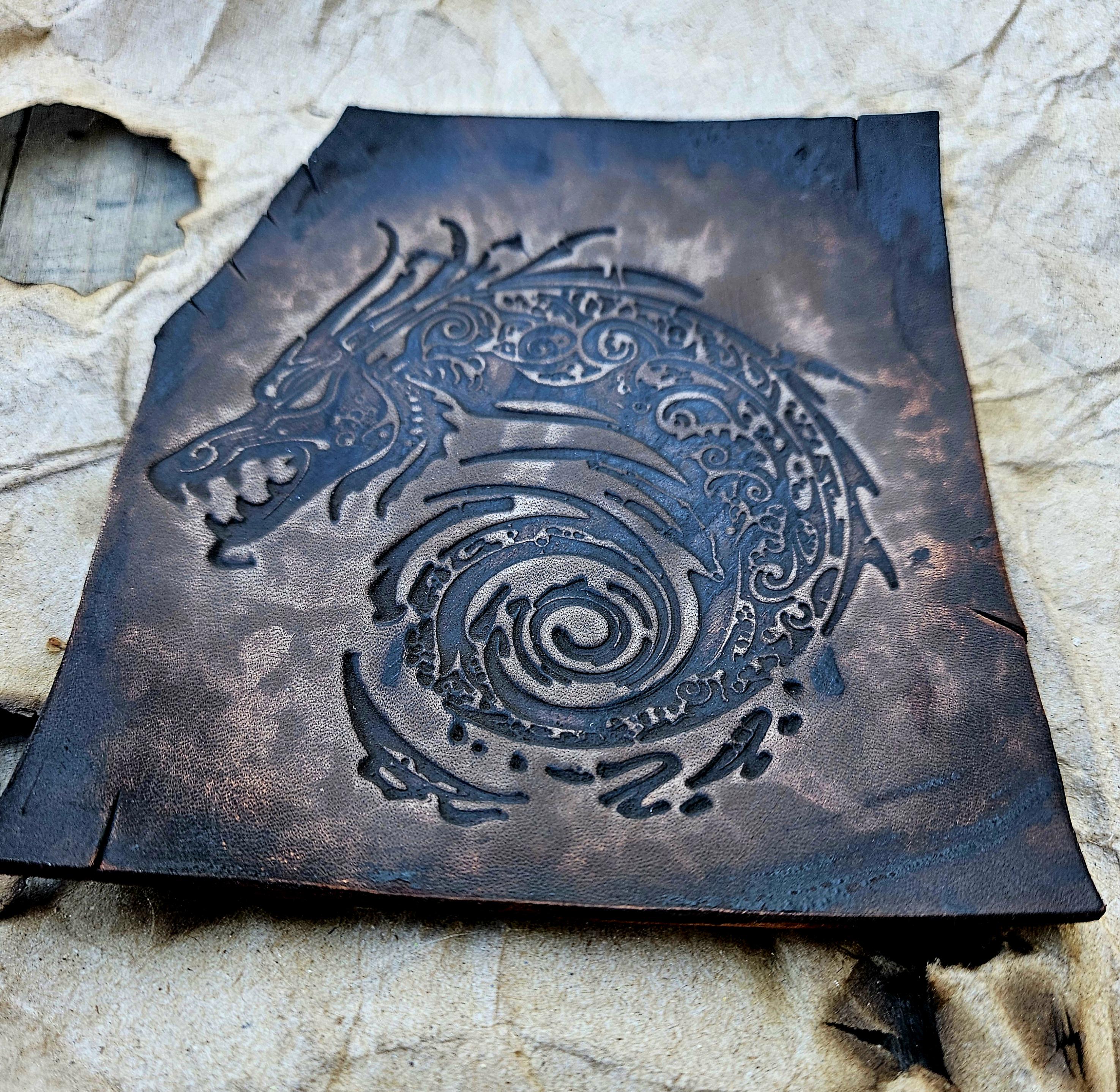 Mythic Dragon Leather Stamp Set – Fantasy Leathercraft Tooling