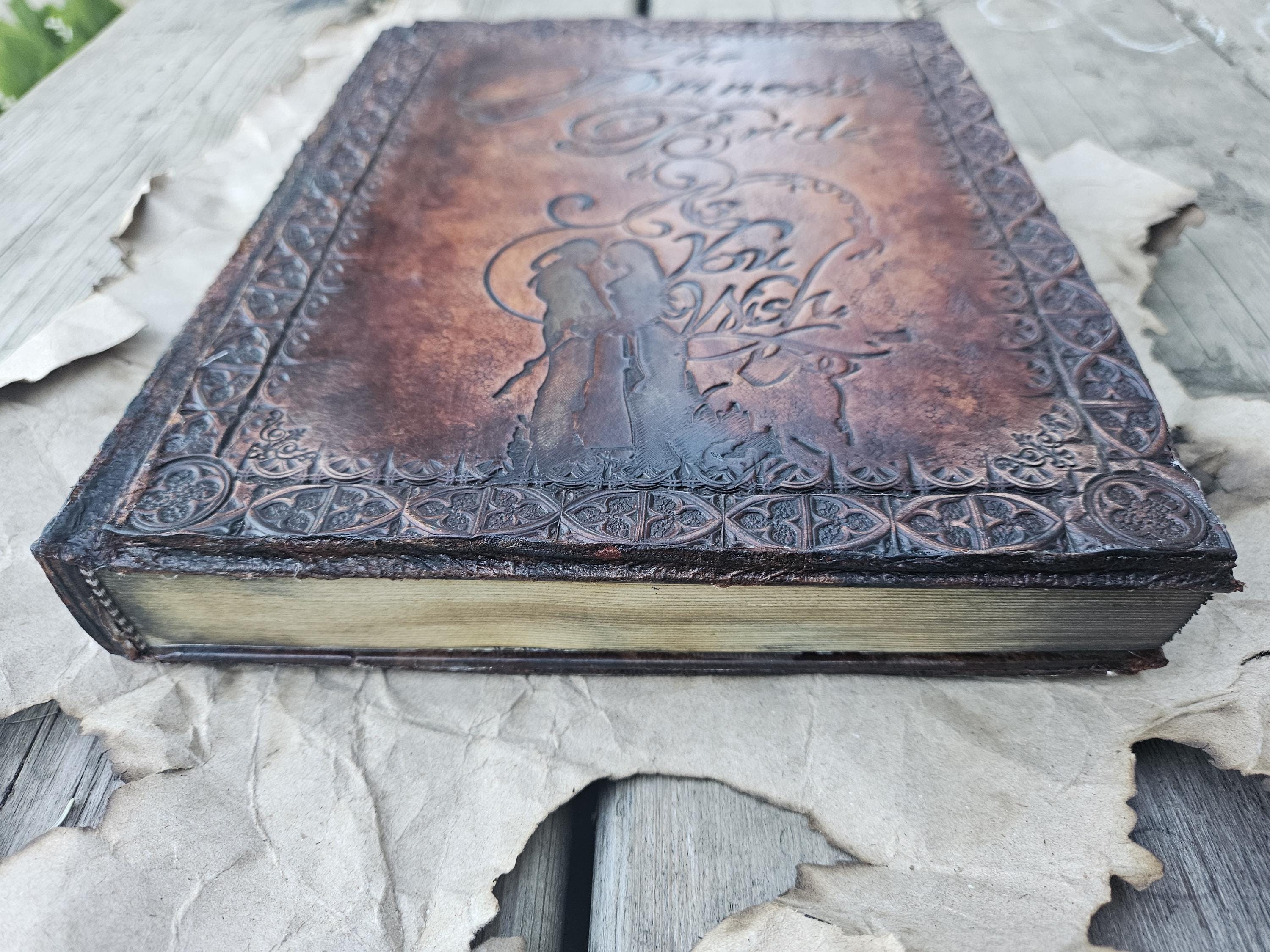 Handcrafted Leatherbound Princess Bride Book | Collector's Edition with Mask Bookmark