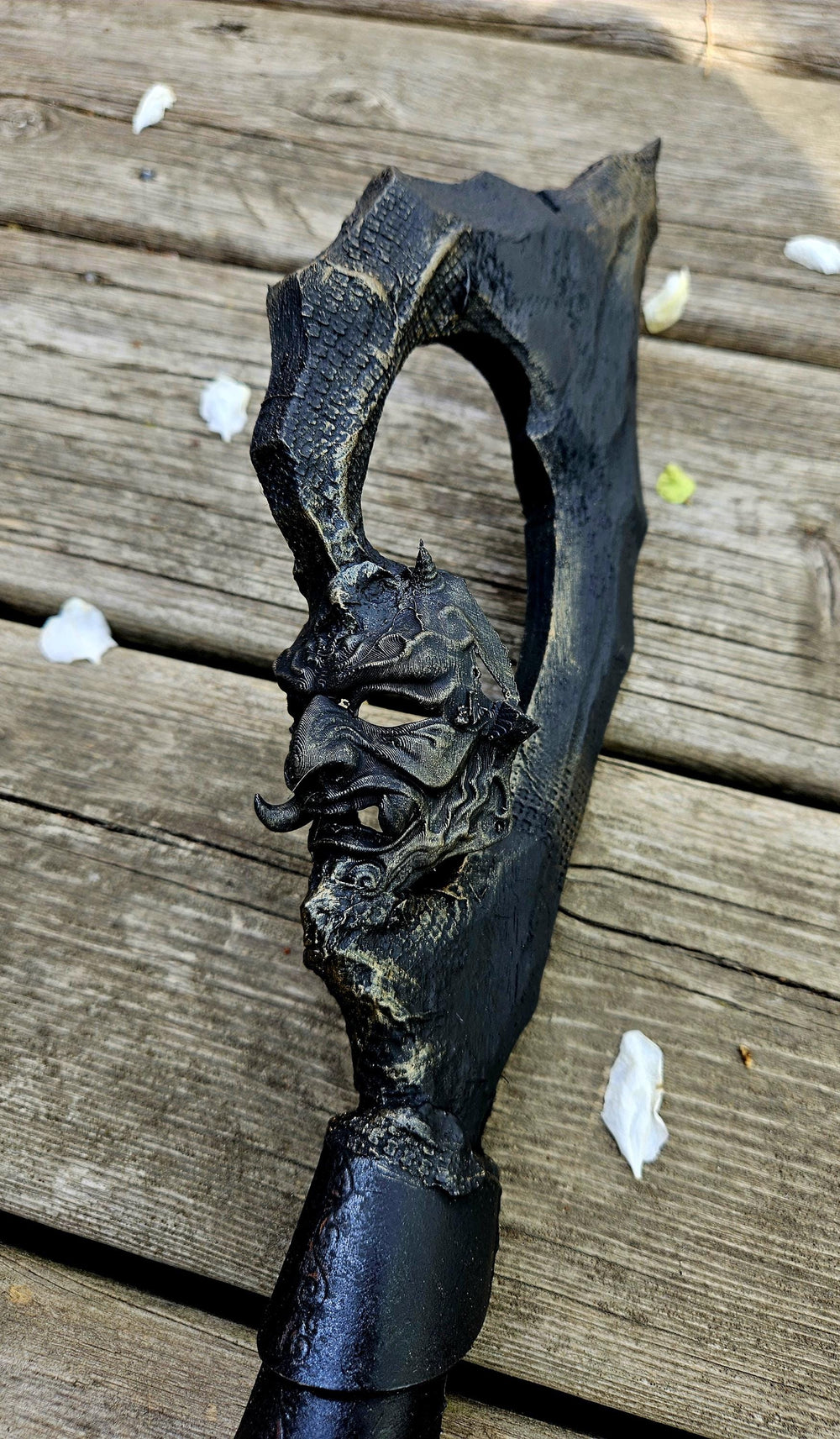 Samurai Yumi Bow – Oni Mask, Custom Recurve Archery, LARP Cosplay
