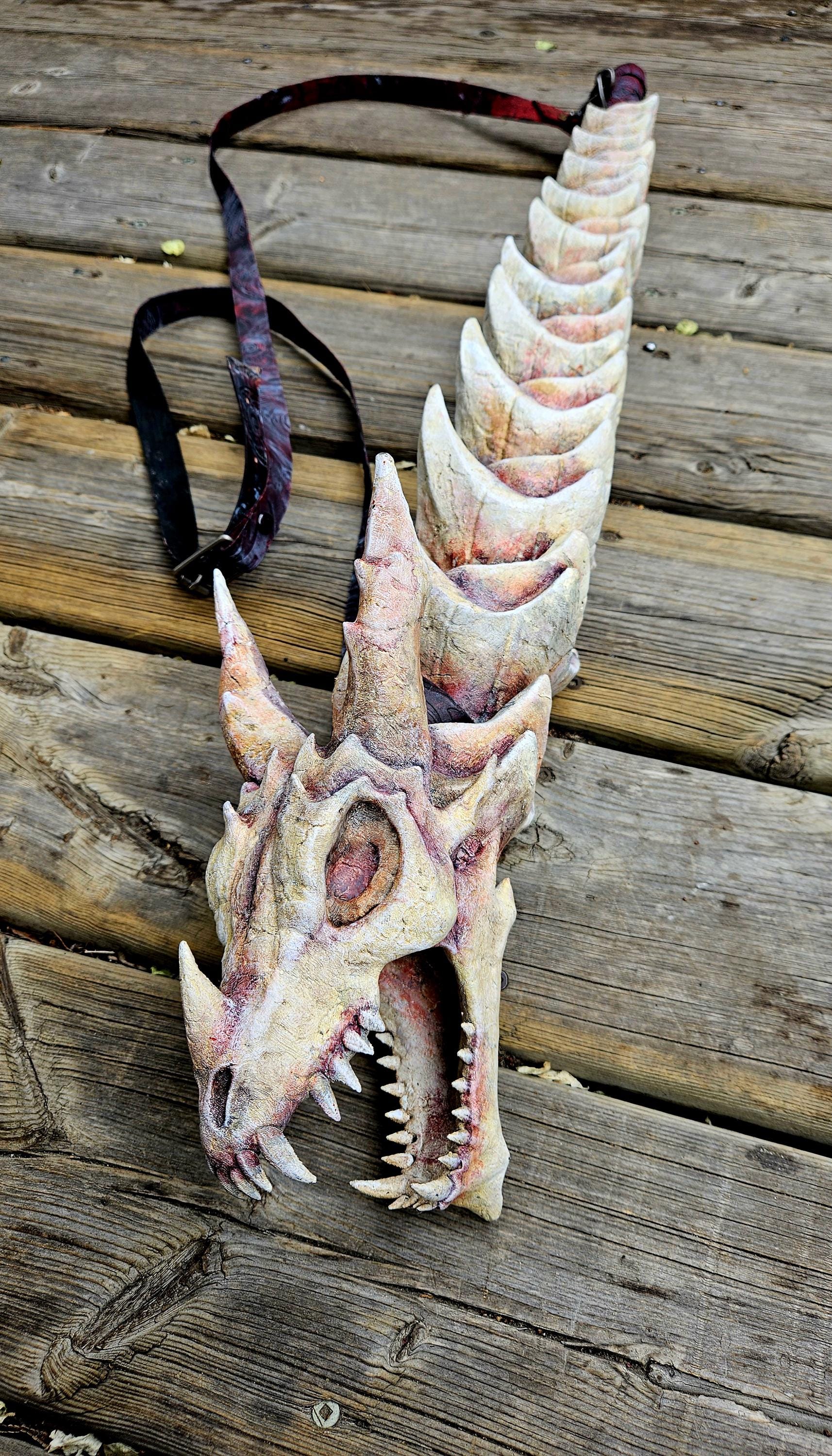 Bloodfire – 145 FPS Dragon Spine Nerf Blowgun | Functional Fantasy Weapon for Cosplay, LARP, and Wasteland Builds
