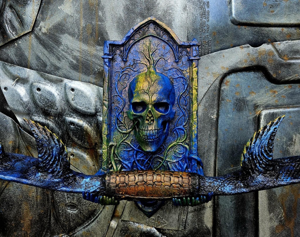 Hopes End Gothic Skull Wall Mount – Archery Bow Holder