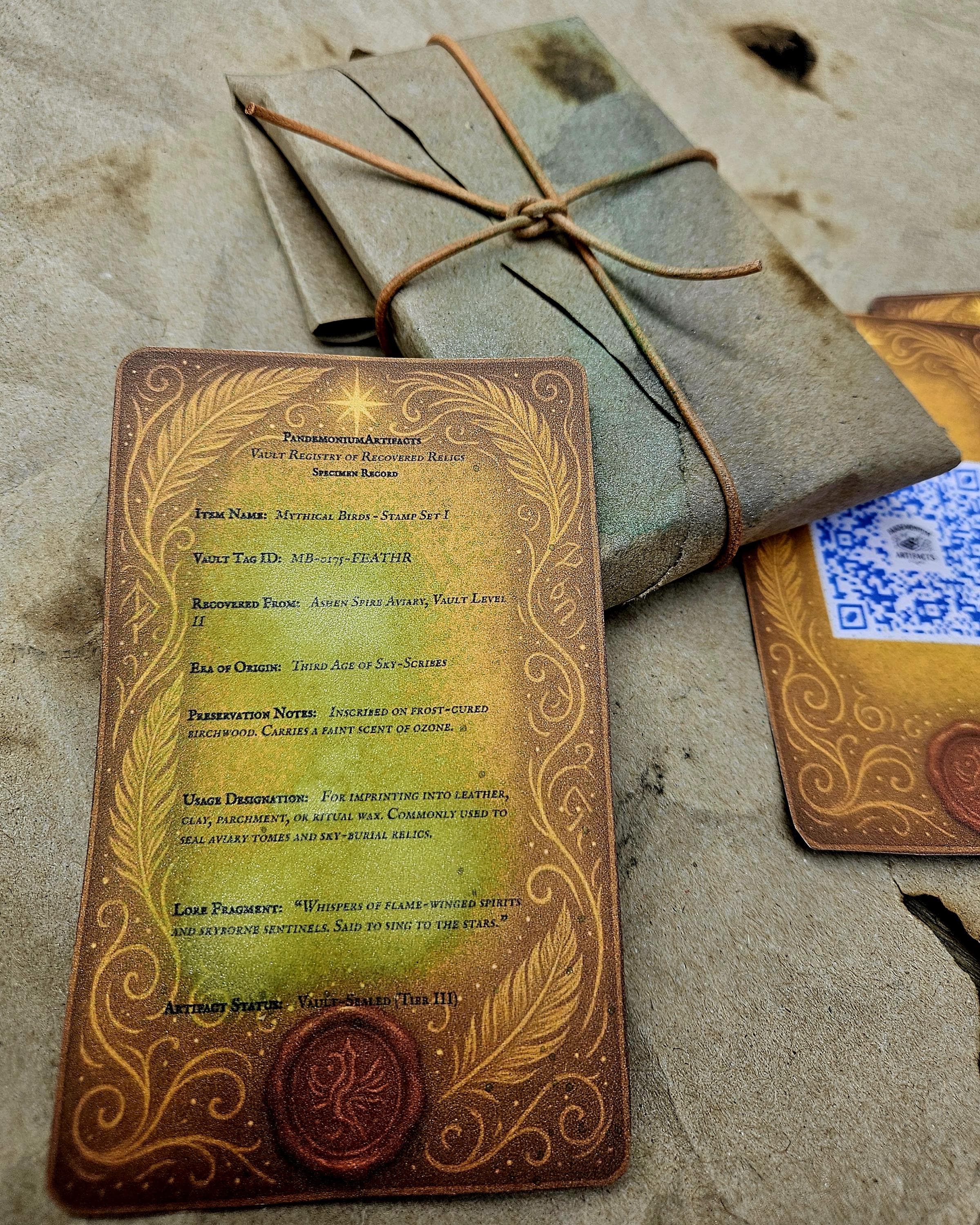 Celtic Mythic Bird Leather Stamp Set – Knotwork Tooling for Leathercraft