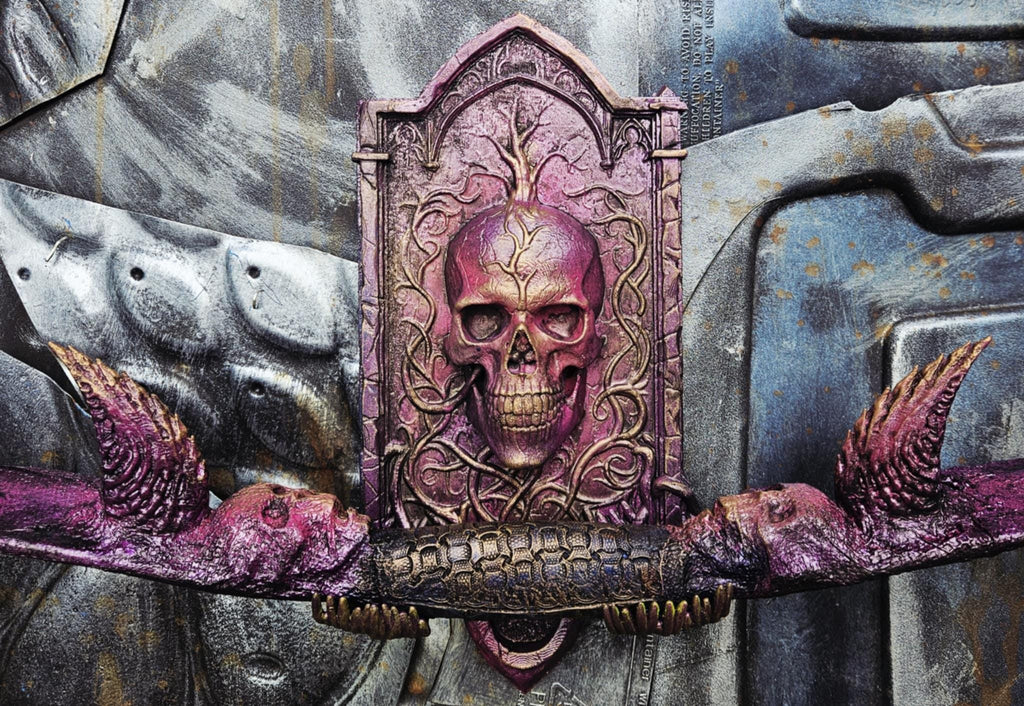 Hopes End Gothic Skull Wall Mount – Archery Bow Holder