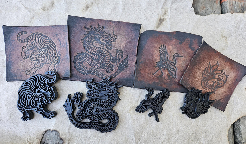 Flying Crane Leather Stamp – Asian Motif, Clay & Ceramic Embossing
