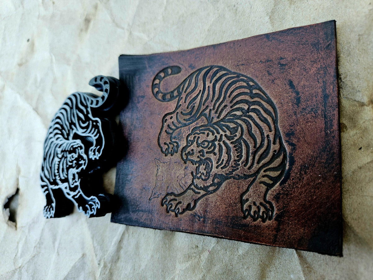 Tiger Leather Stamp – Eastern Guardian for Clay, Ceramics