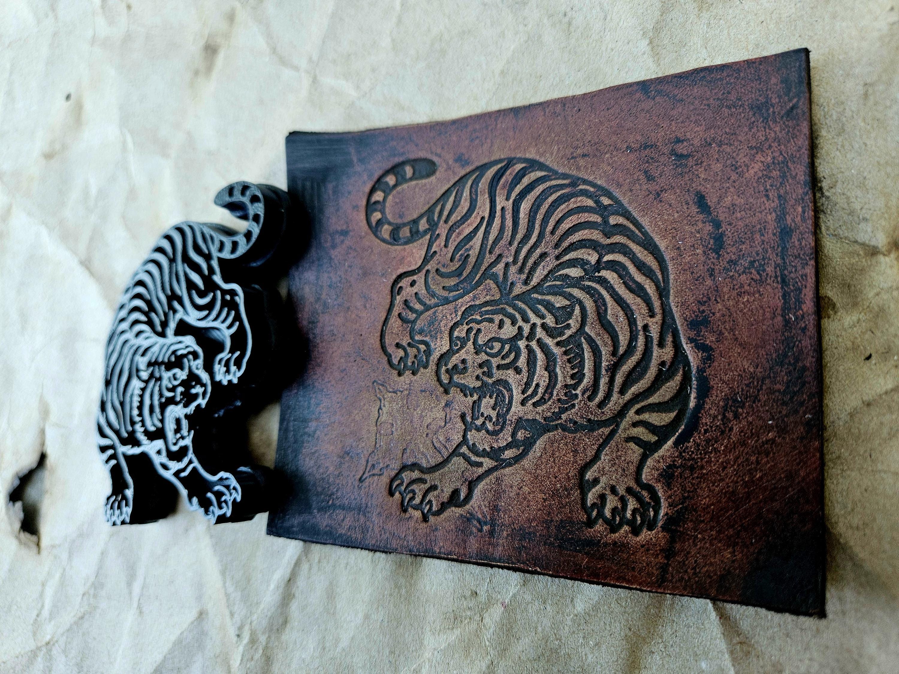 Tiger Leather Stamp – Eastern Guardian for Clay, Ceramics