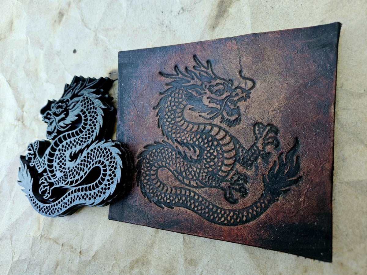 Eastern Dragon Leather Stamp – Myth Creature, Clay & Ceramic