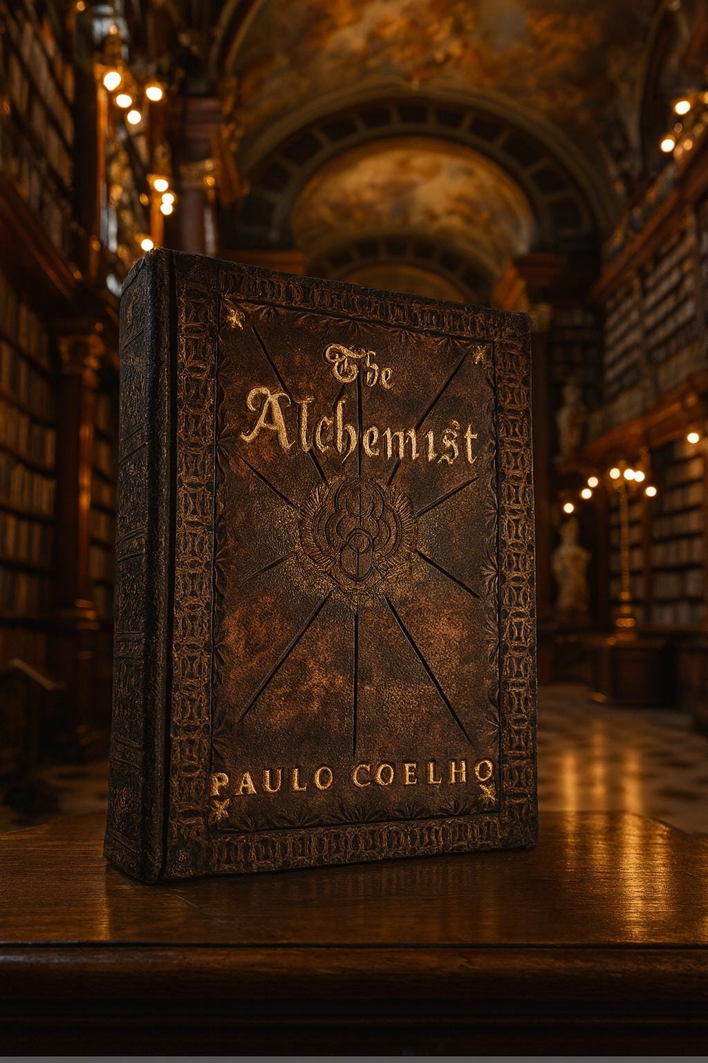 Hand Tooled Leather Bound 'The Alchemist' - Collector's Edition