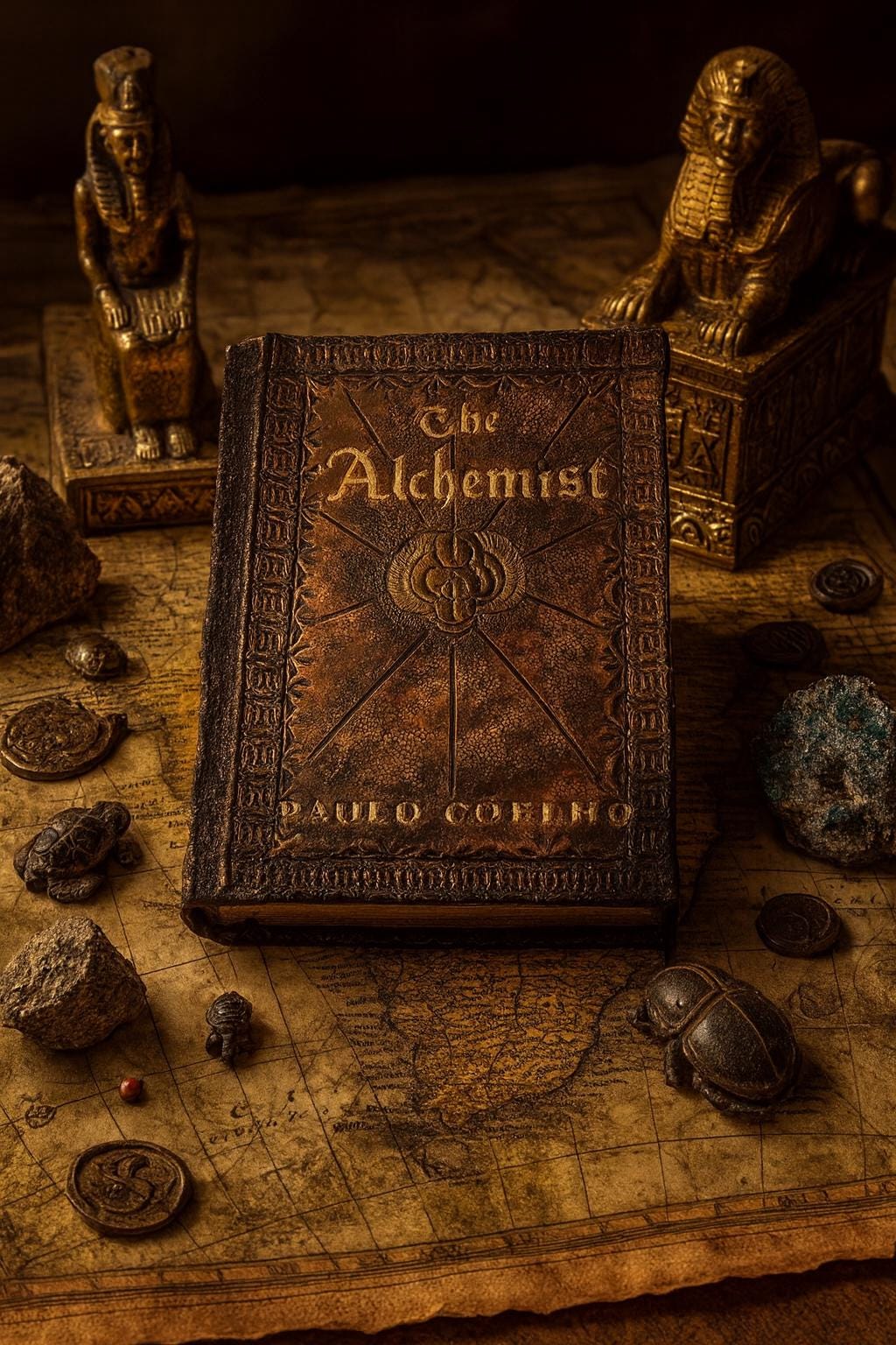 Hand Tooled Leather Bound 'The Alchemist' - Collector's Edition