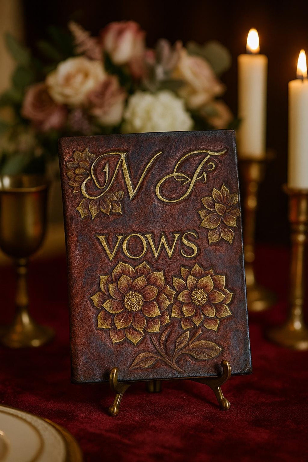 Personalized Leather Wedding Vow Books – Celtic, Fantasy, & Custom Handmade Heirloom Journals