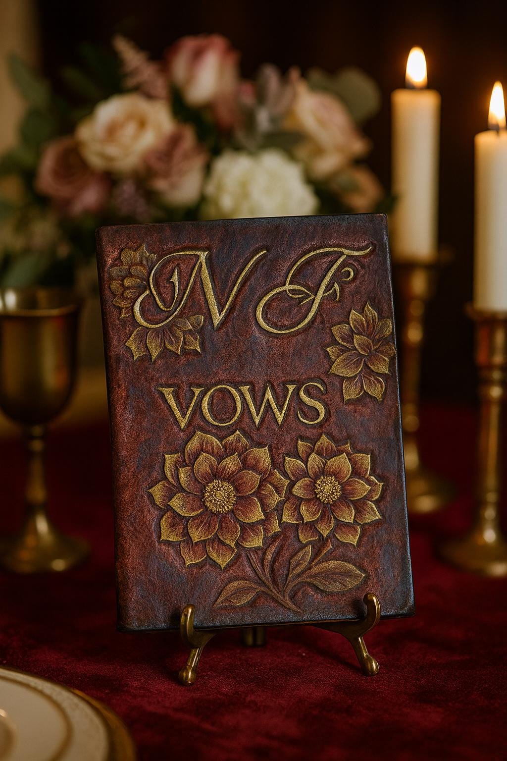 Personalized Leather Wedding Vow Books – Celtic, Fantasy, & Custom Handmade Heirloom Journals