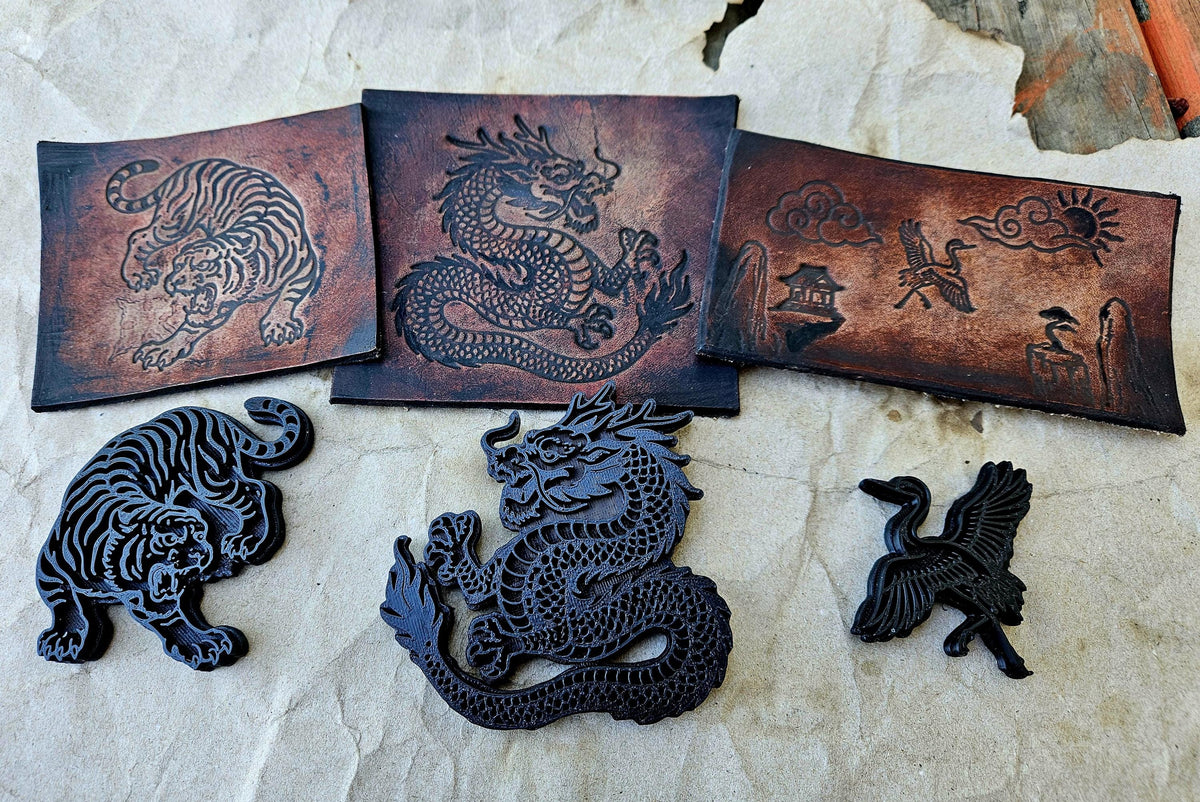 Tiger Leather Stamp – Eastern Guardian for Clay, Ceramics