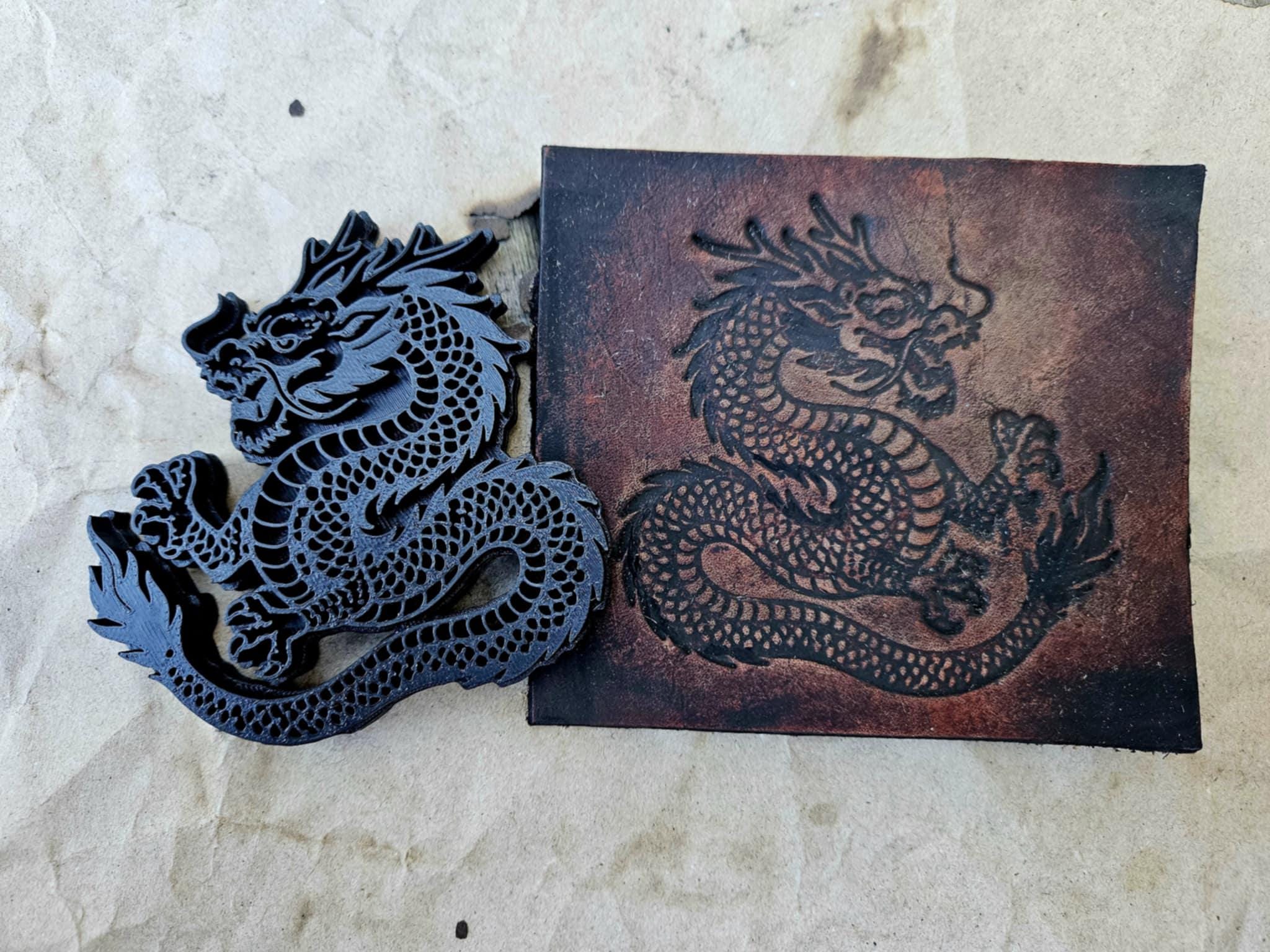 Eastern Dragon Leather Stamp – Myth Creature, Clay & Ceramic
