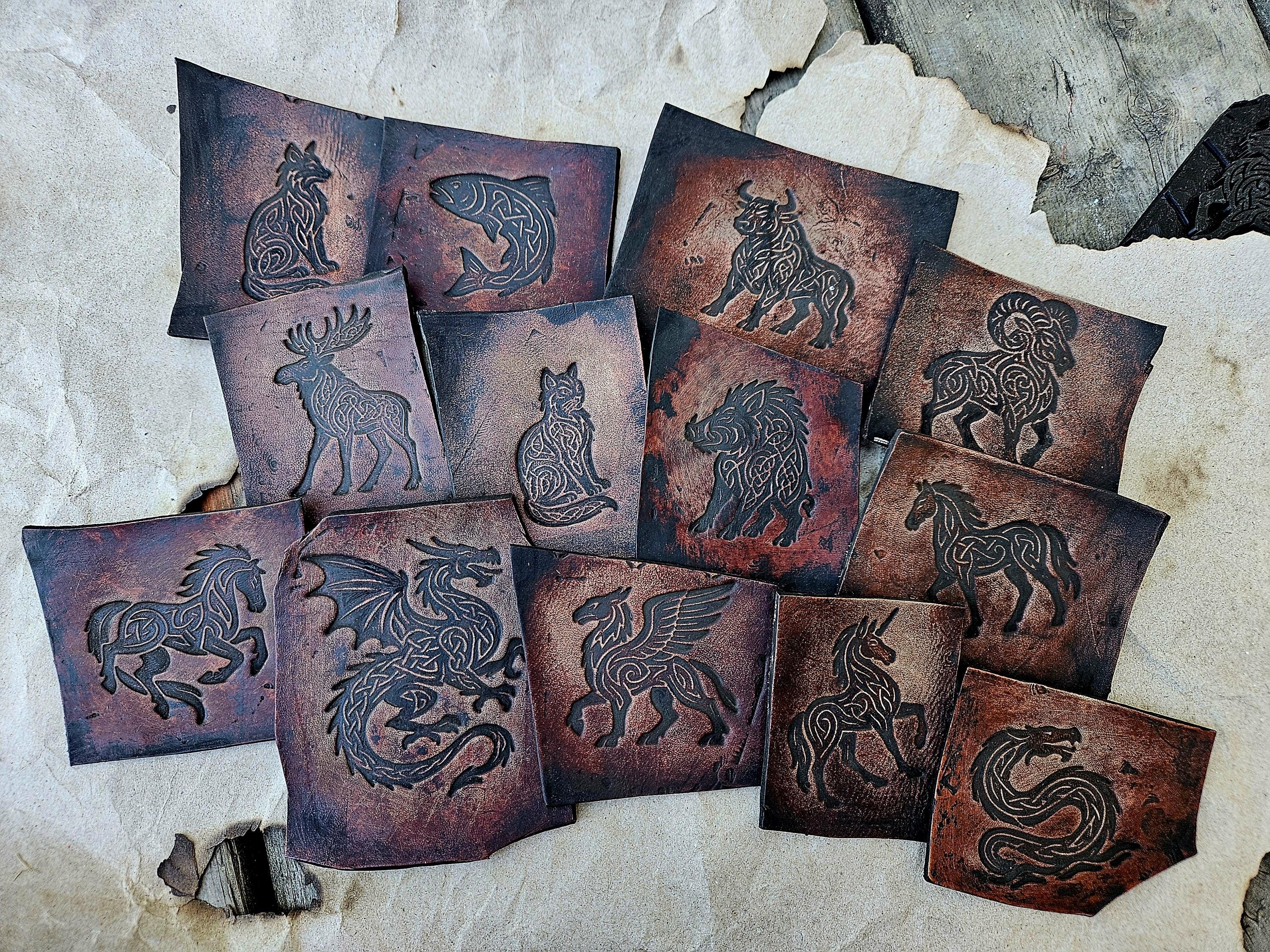 Celtic Knotwork Fox Stamp | Leather Tooling, Clay, Ceramics