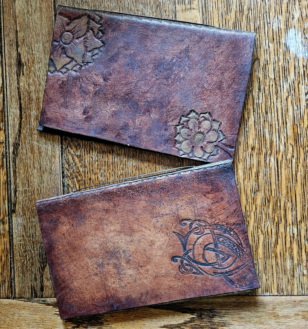 Personalized Leather Wedding Vow Books – Celtic, Fantasy, & Custom Handmade Heirloom Journals