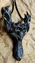 Dreadmaw Slingshot – Fully Functional Gothic Skull Sling | Dark Fantasy Survival Slingshot | Medieval Relic Catapult