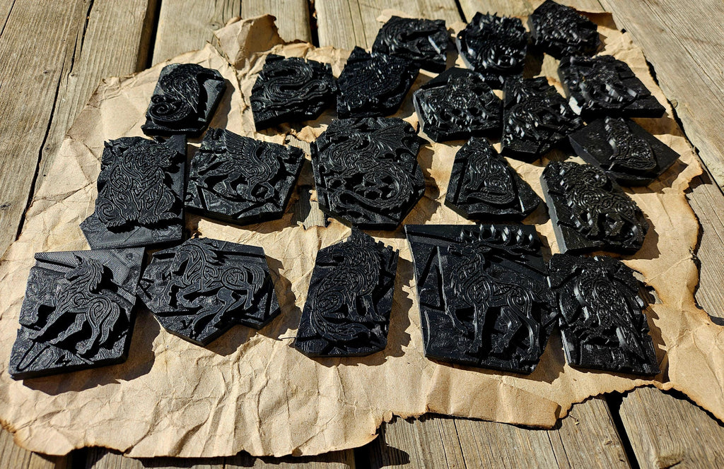 Leather Celtic Animal Stamp Set – Viking Knotwork, Tooling, DnD