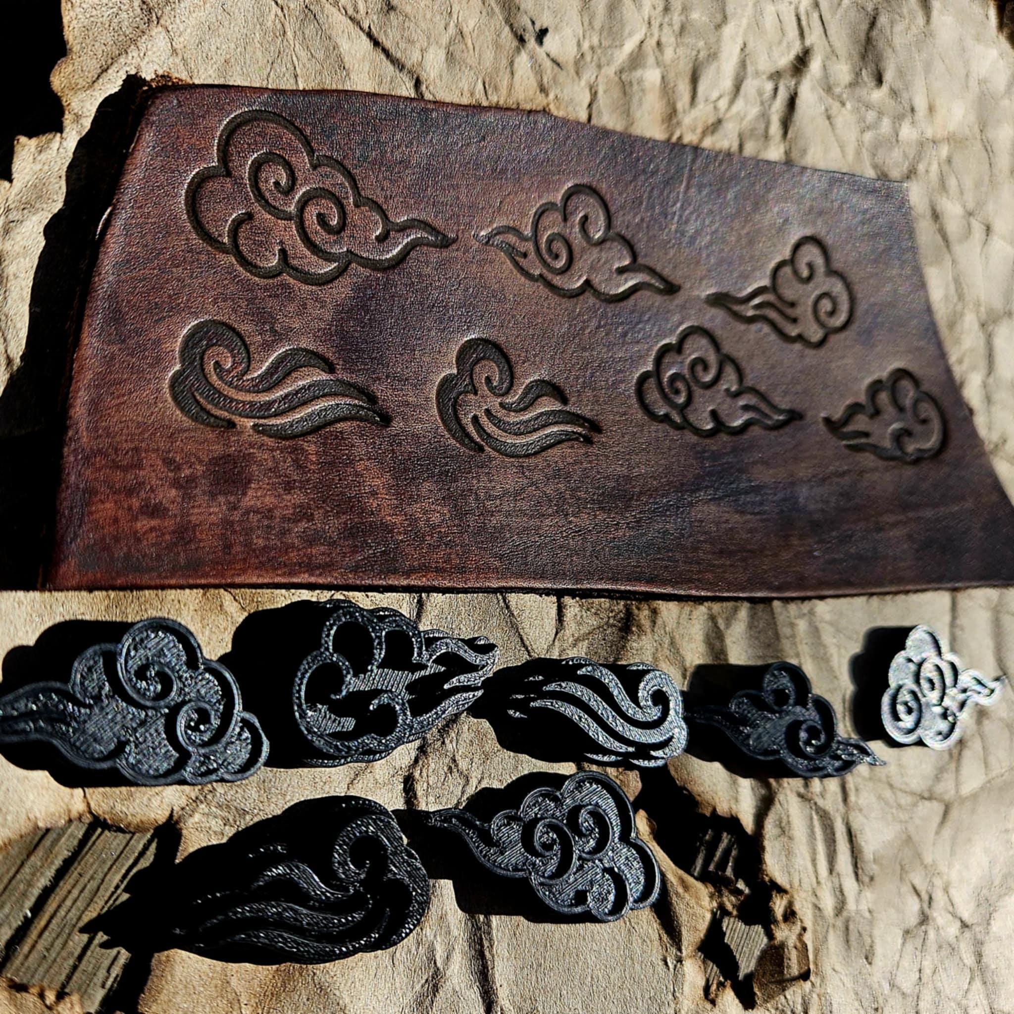 Cloud Stamp Set – Leather & Clay Debossing Tools (Echo of the East)
