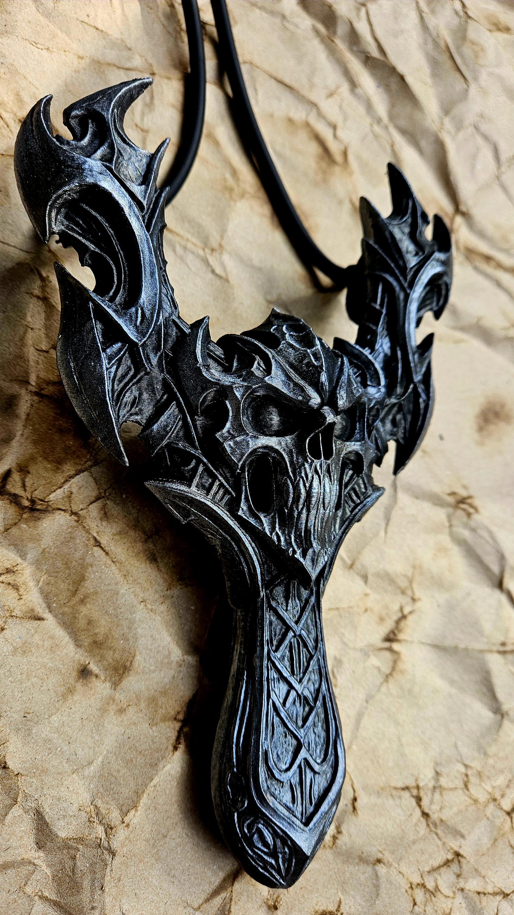 Dreadmaw Slingshot – Fully Functional Gothic Skull Sling | Dark Fantasy Survival Slingshot | Medieval Relic Catapult