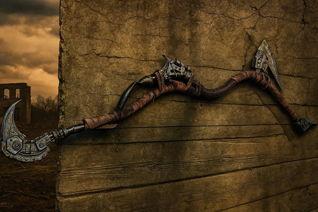 The Iron Reaper Recurve Bow – Fully Functional 25–50lb Draw | Asymmetrical Hunting, Target, LARP & Cosplay Relic Recurve Bow