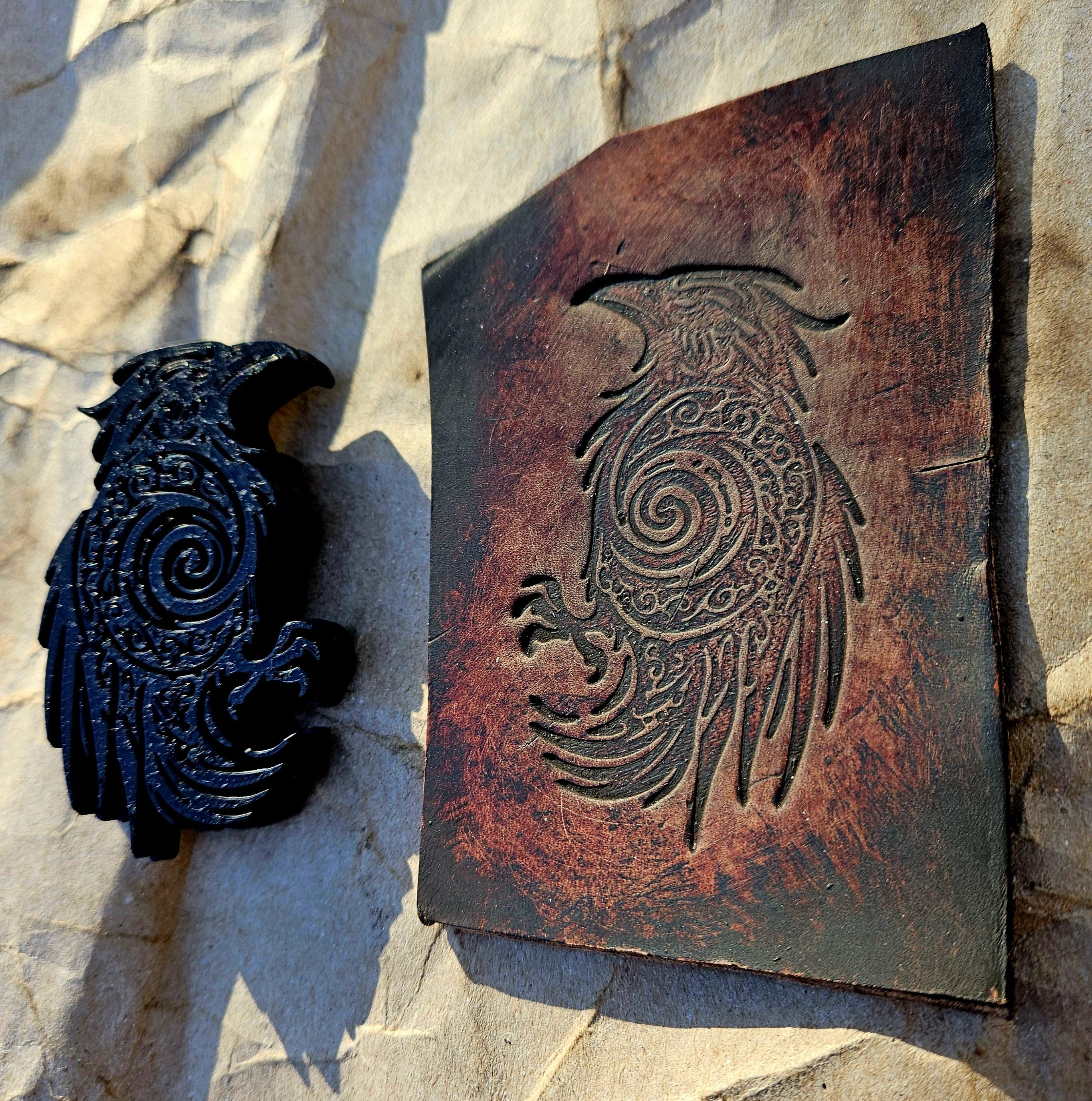 Raven Stamp and Sculpture – Mythic Embossing Tool for Leather, Clay and Wax