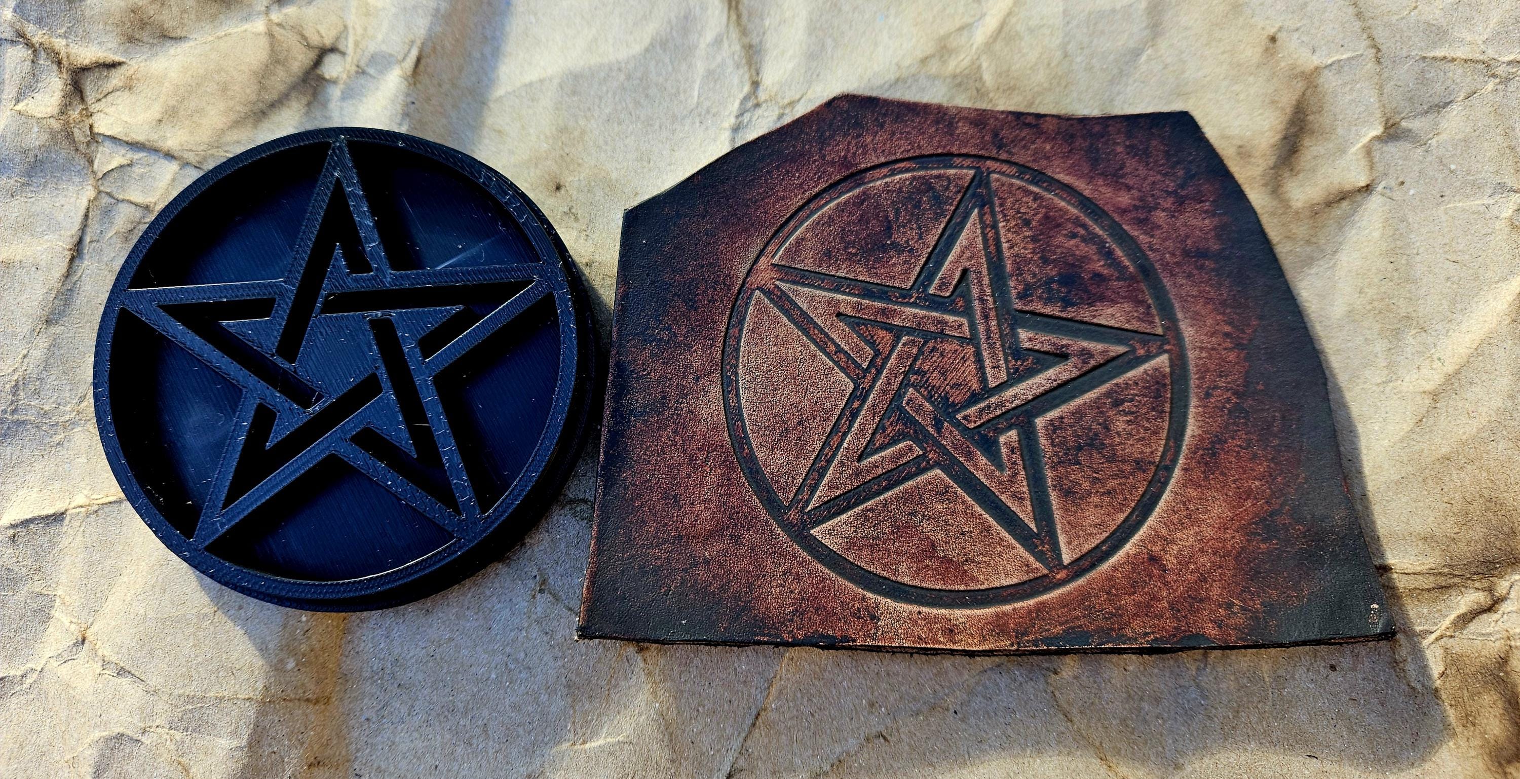 Pentagram Stamp and Sculpture – Artisan Embossing Tool for Leather, Clay and Wax