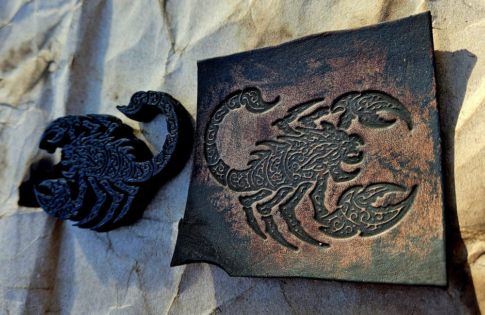 Scorpion Stamp and Sculpture – Artisan Embossing Tool for Leather, Clay and Wax