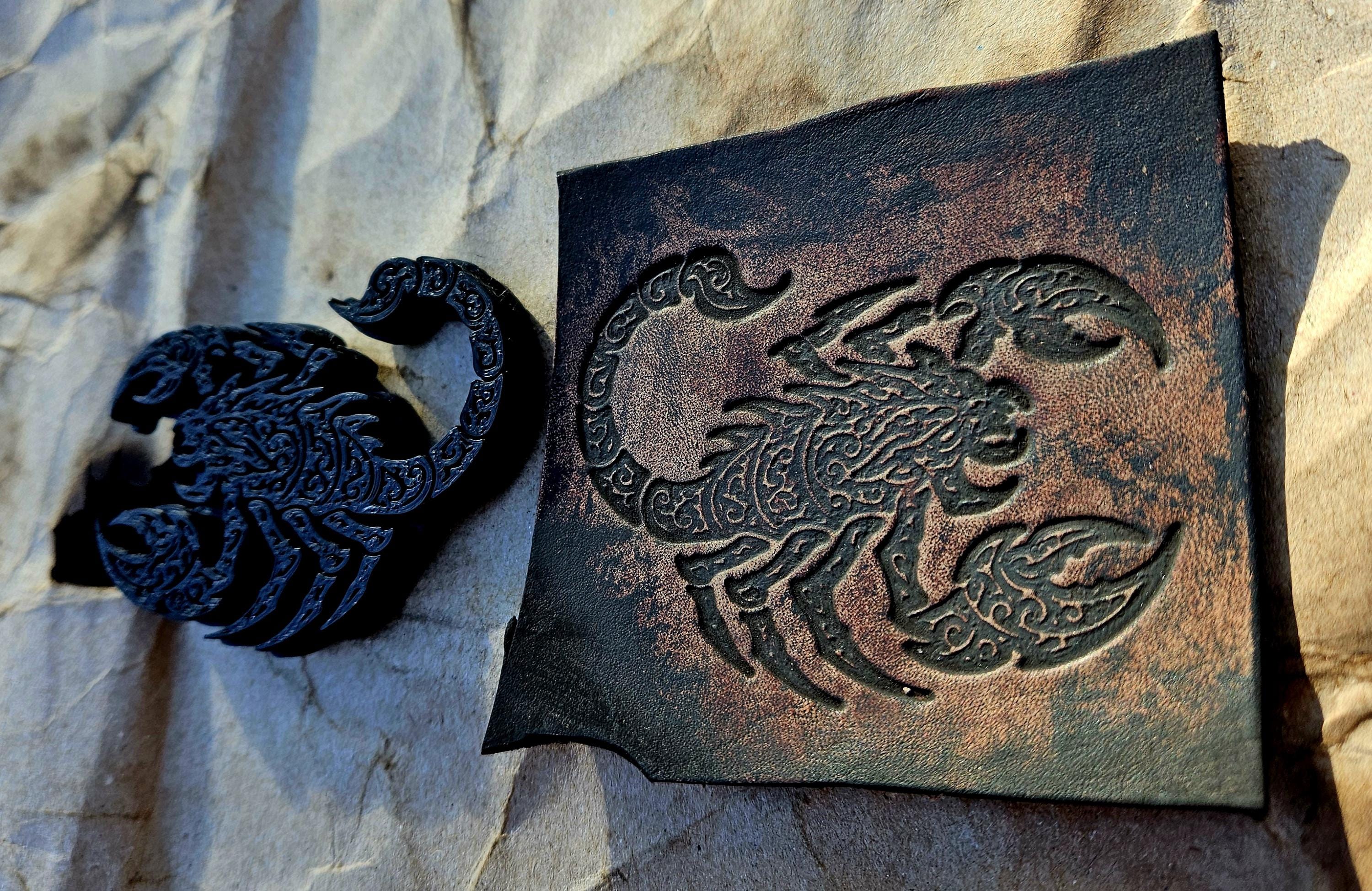 Scorpion Stamp and Sculpture – Artisan Embossing Tool for Leather, Clay and Wax