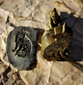 Wolf Clay Stamp – Full-Strength Artisan Tool for Clay, Wax, and Soap