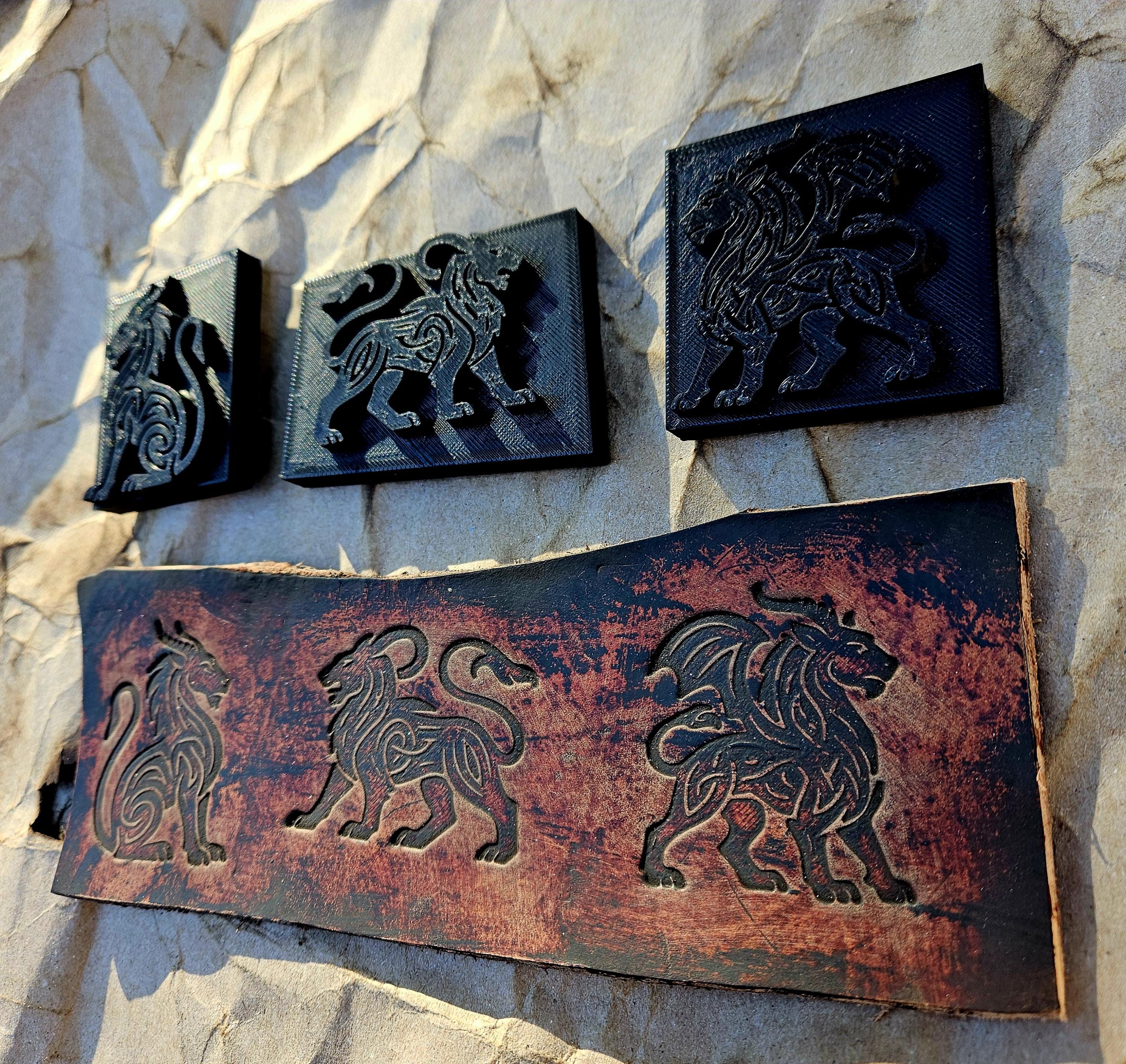 Chimera Stamp & Sculpture Set – Celtic Lion, Griffin, Dragon Hybrid